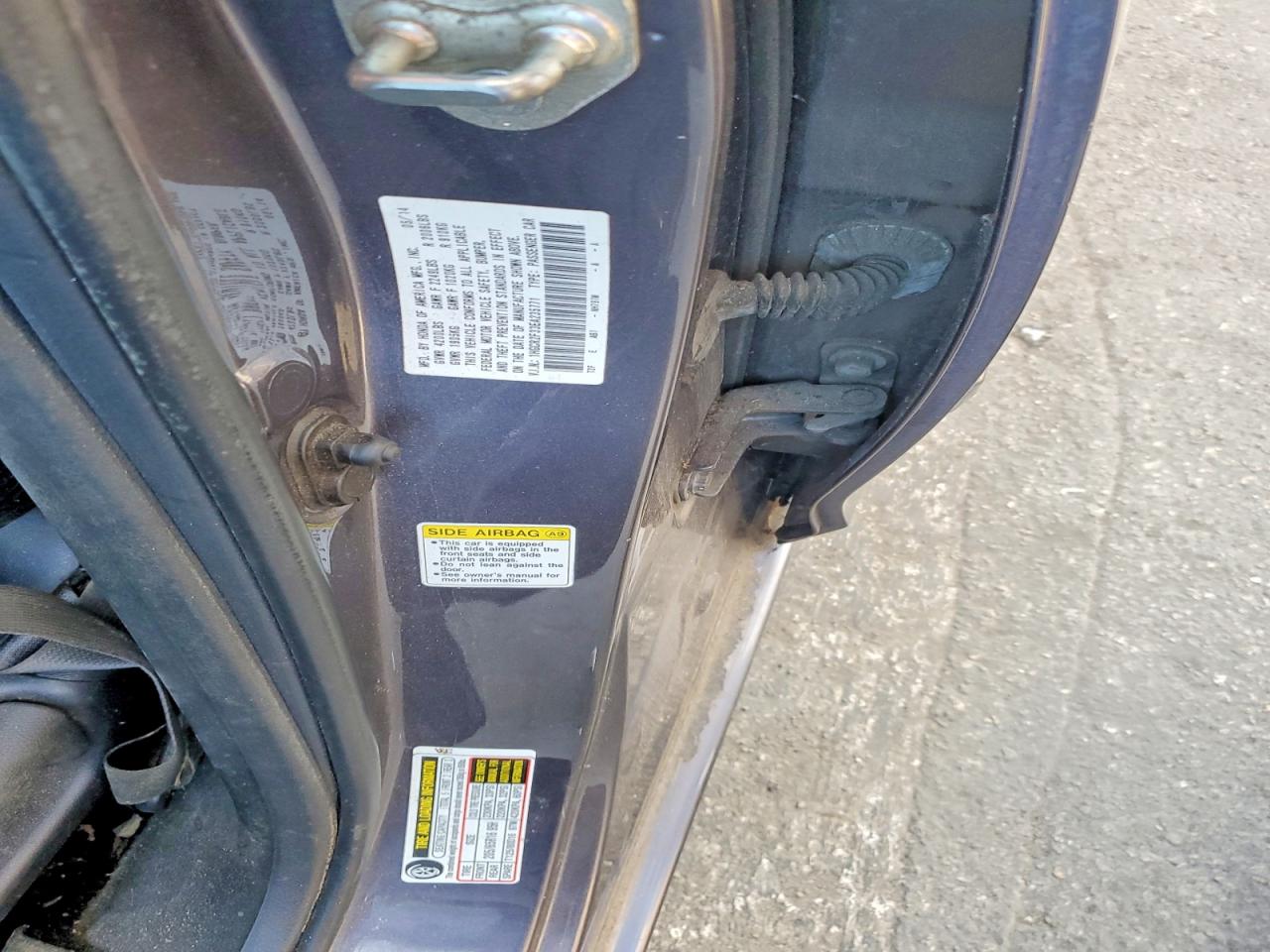 2014 HONDA ACCORD LX photo 12