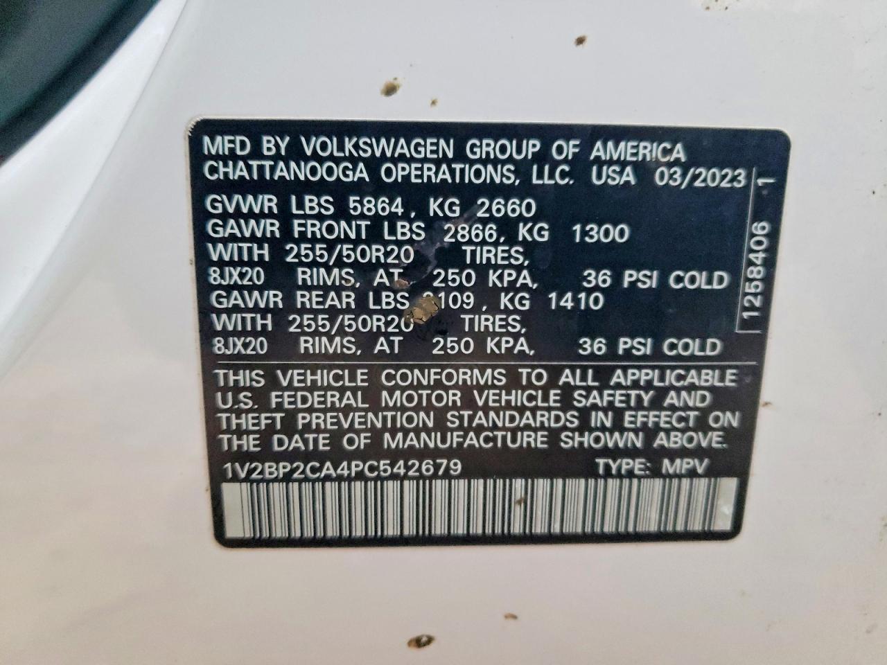 2023 VOLKSWAGEN ATLAS SEL photo 13