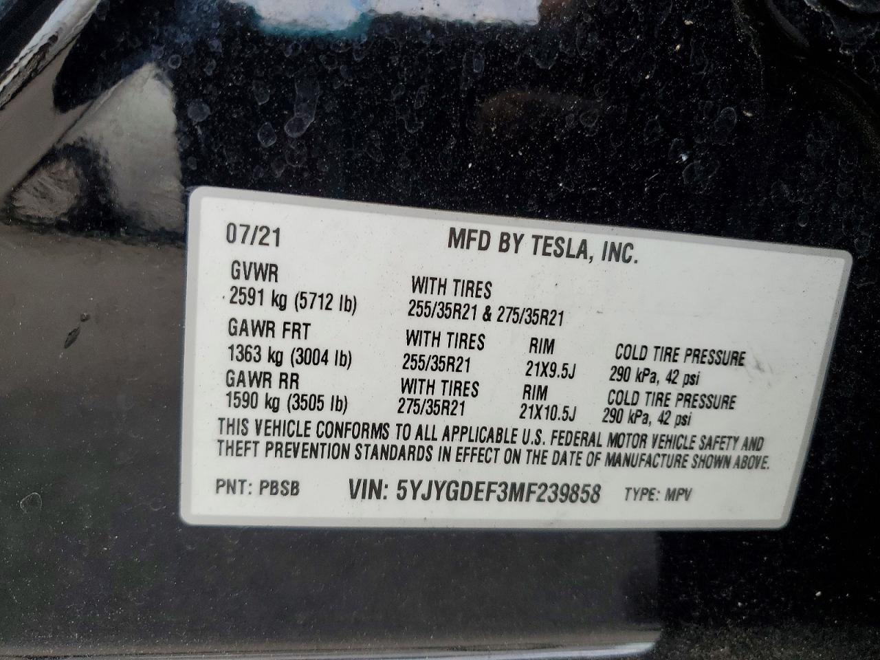2021 TESLA MODEL Y photo 25