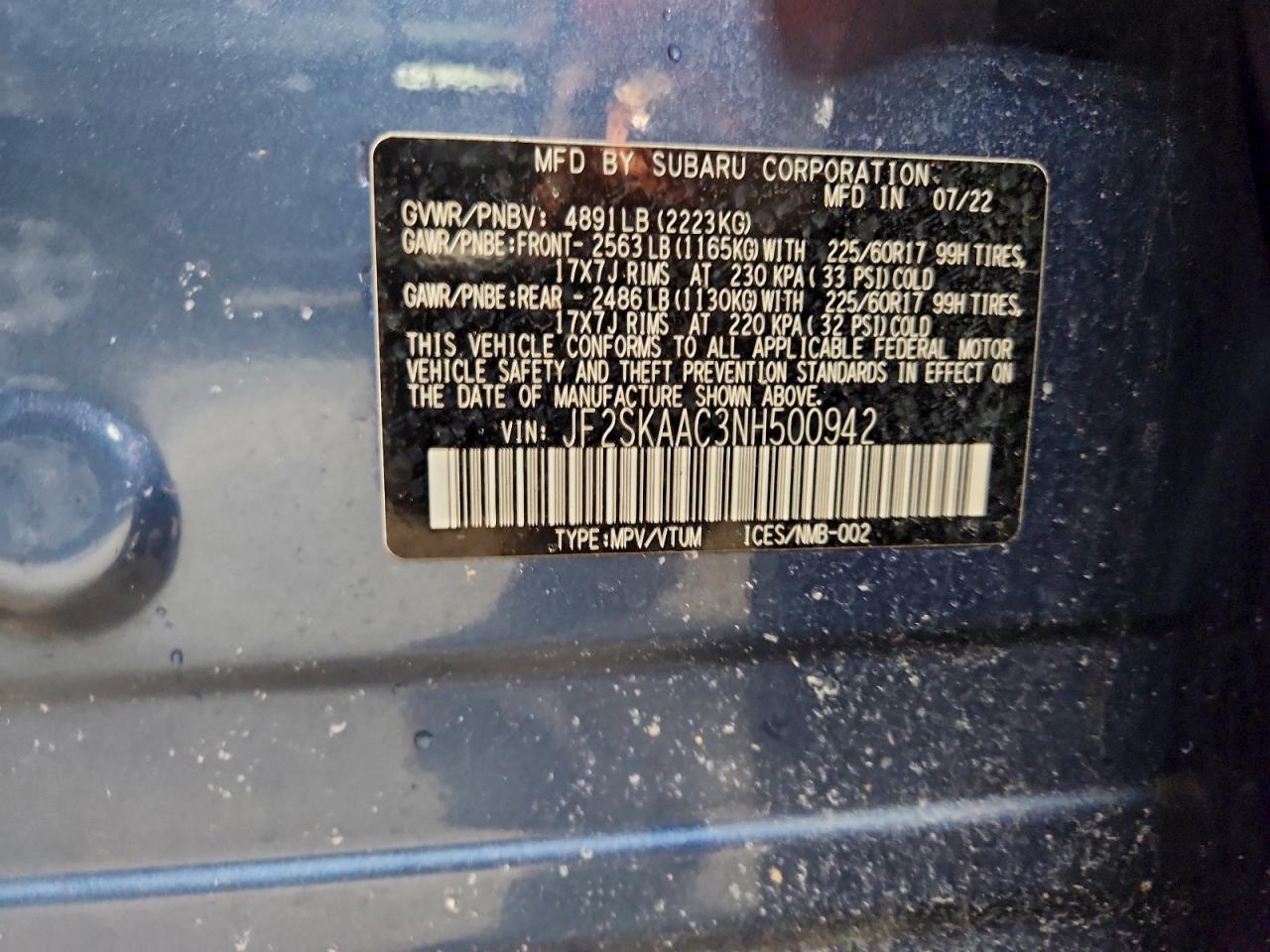 2022 SUBARU FORESTER photo 13