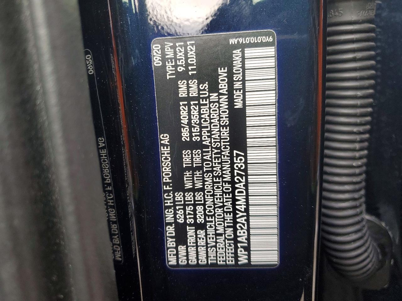 2021 PORSCHE CAYENNE S photo 13