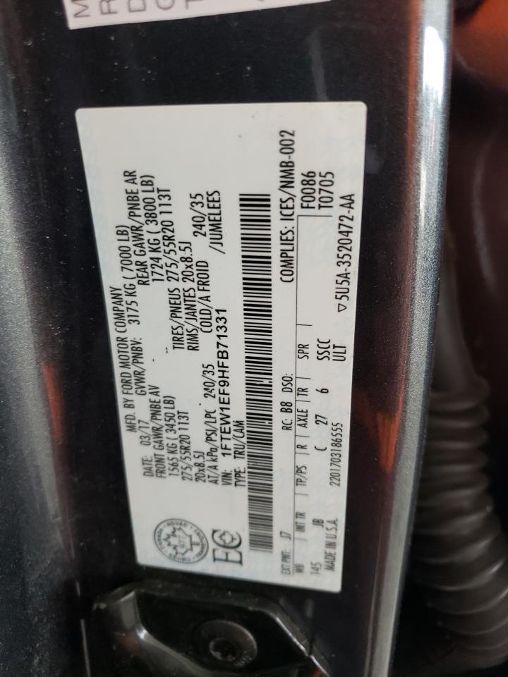 2017 FORD F150 SUPERCREW photo 13