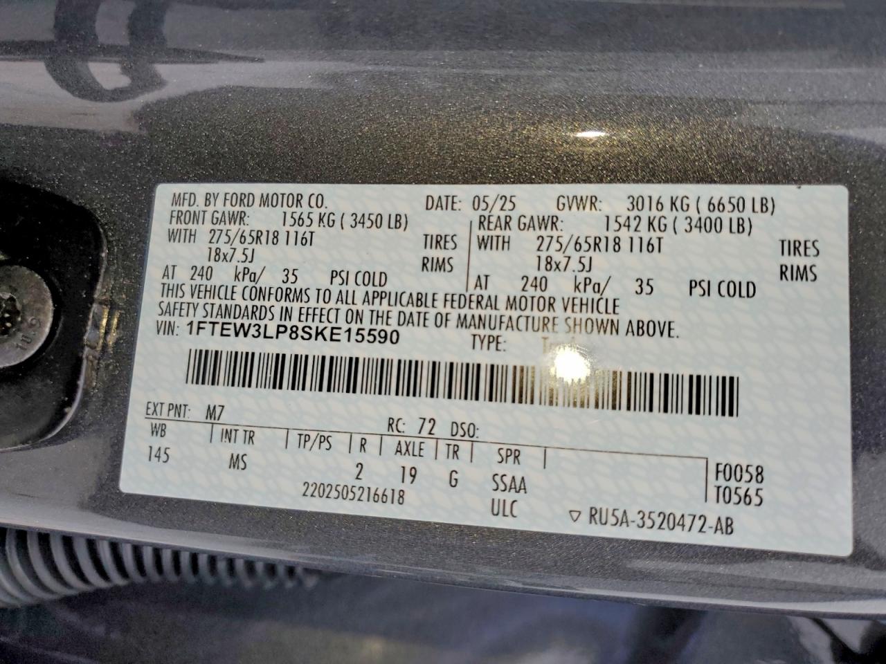 2025 FORD F150 XLT photo 12