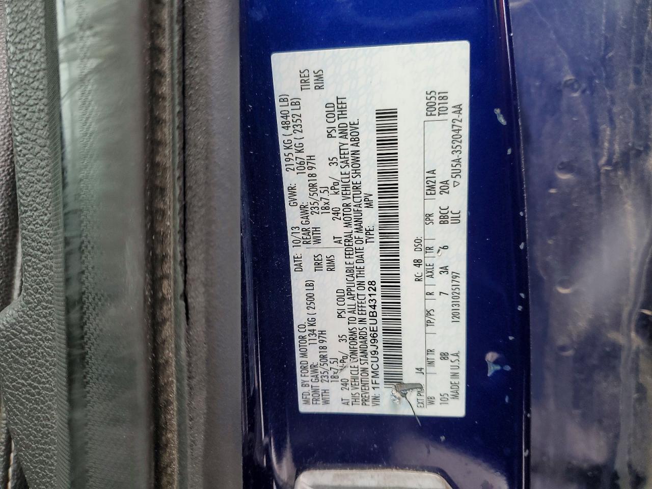 2014 FORD ESCAPE TITANIUM photo 13