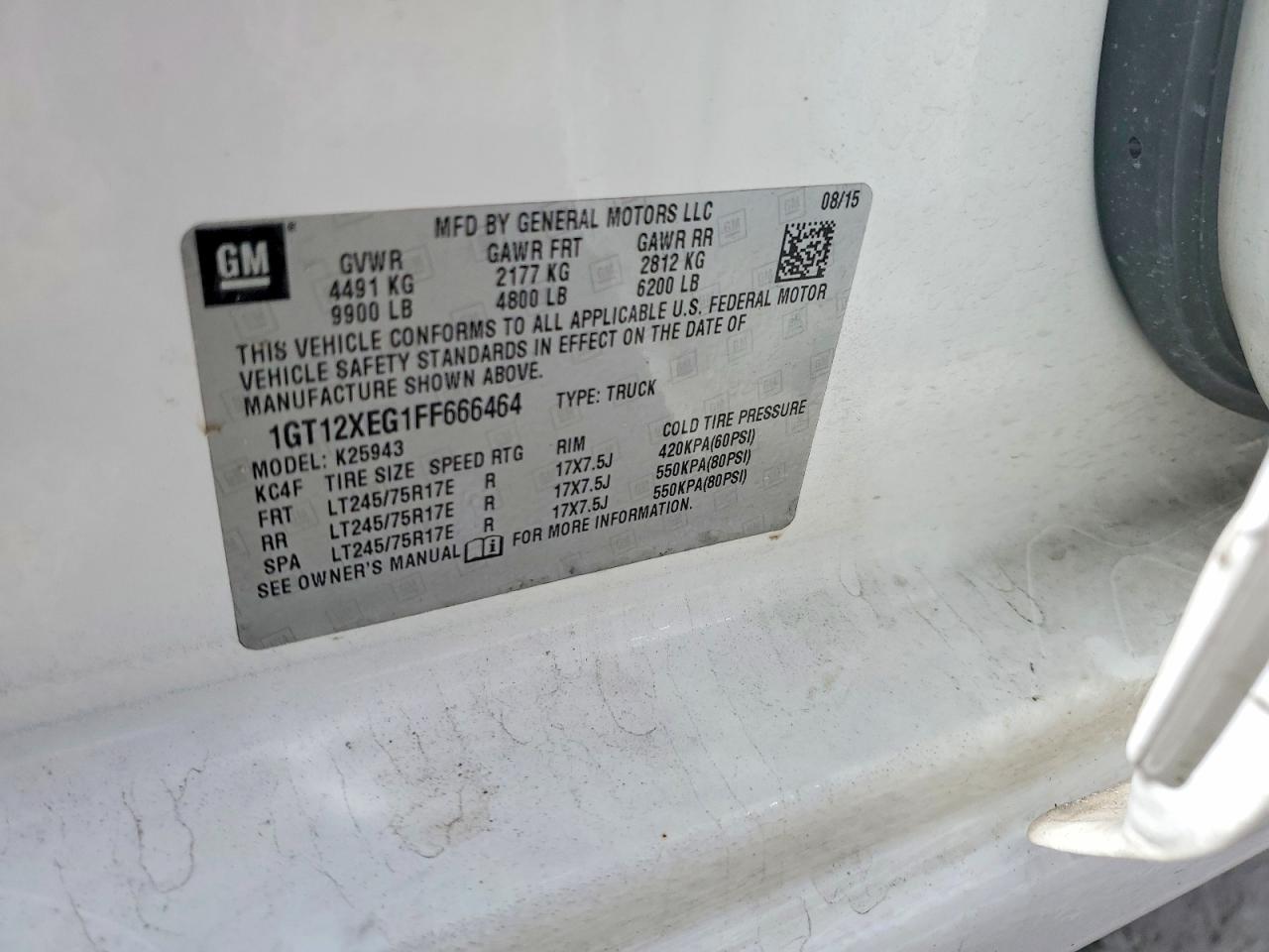 2015 GMC SIERRA K2500 HEAVY DUTY photo 45