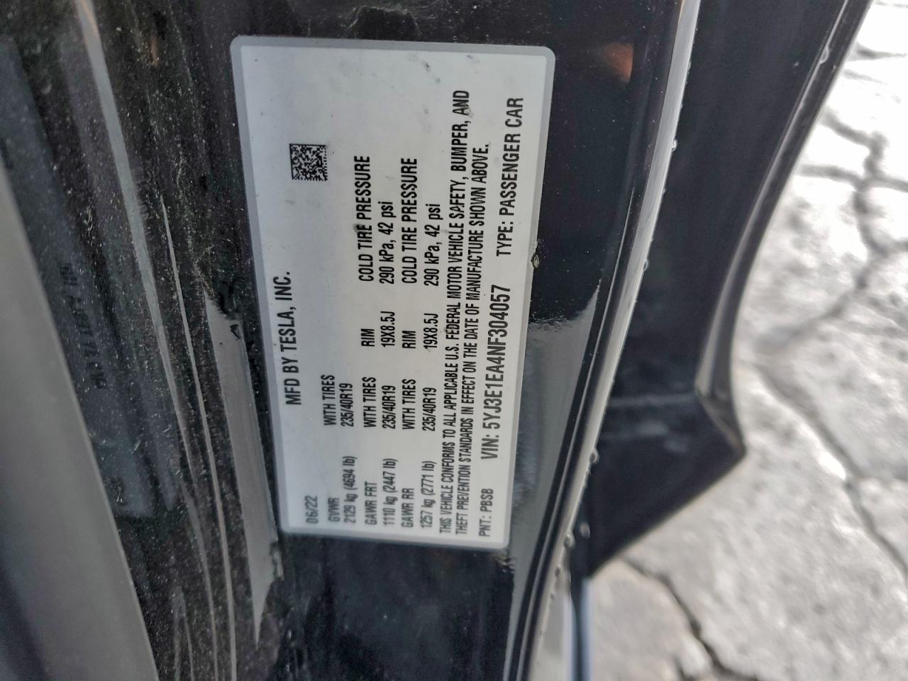 2022 TESLA MODEL 3 photo 12