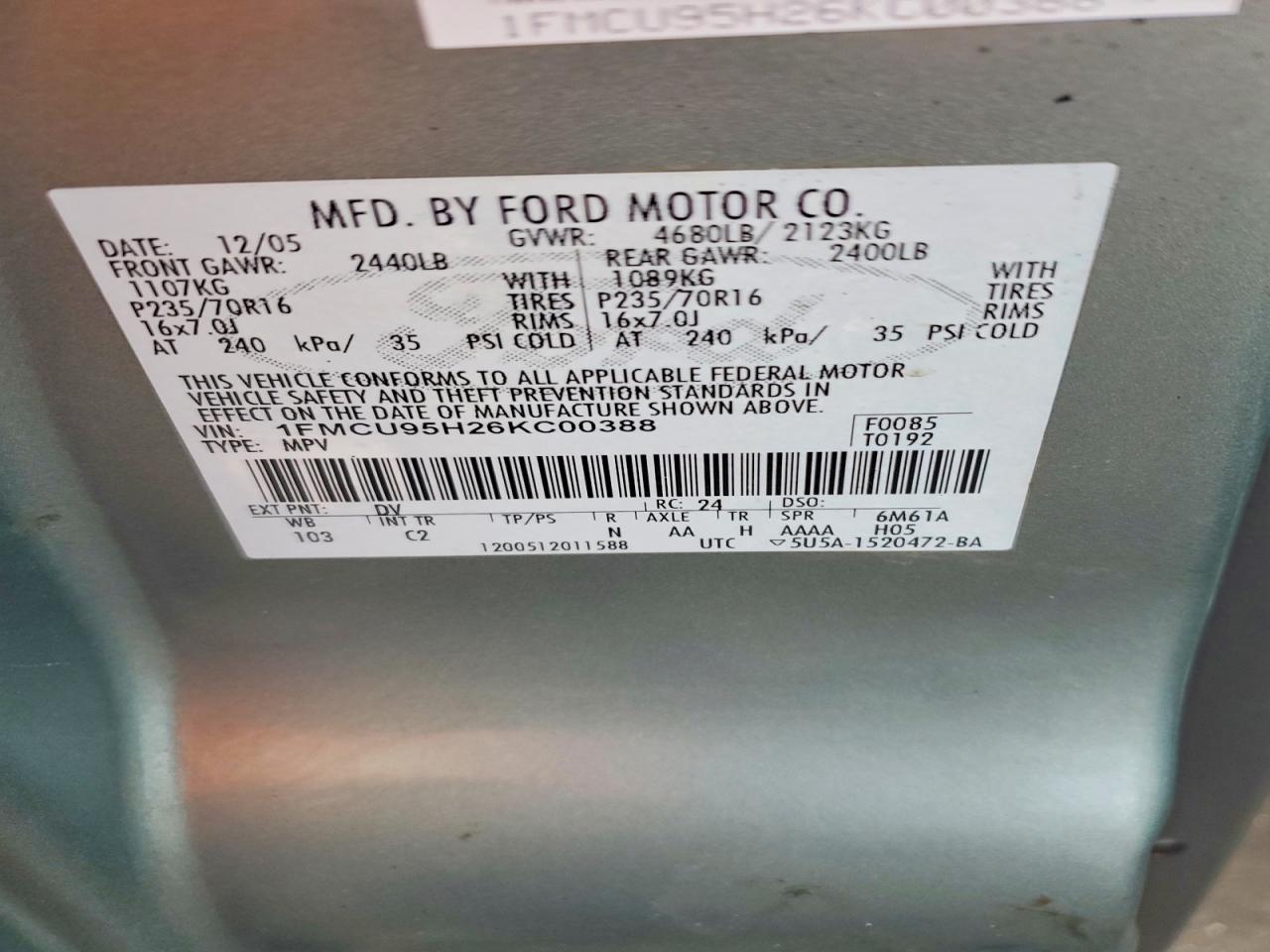 2006 FORD ESCAPE HEV photo 25