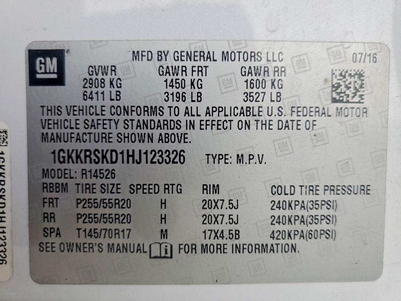 2017 GMC ACADIA LIMITED SLT-2 photo 13