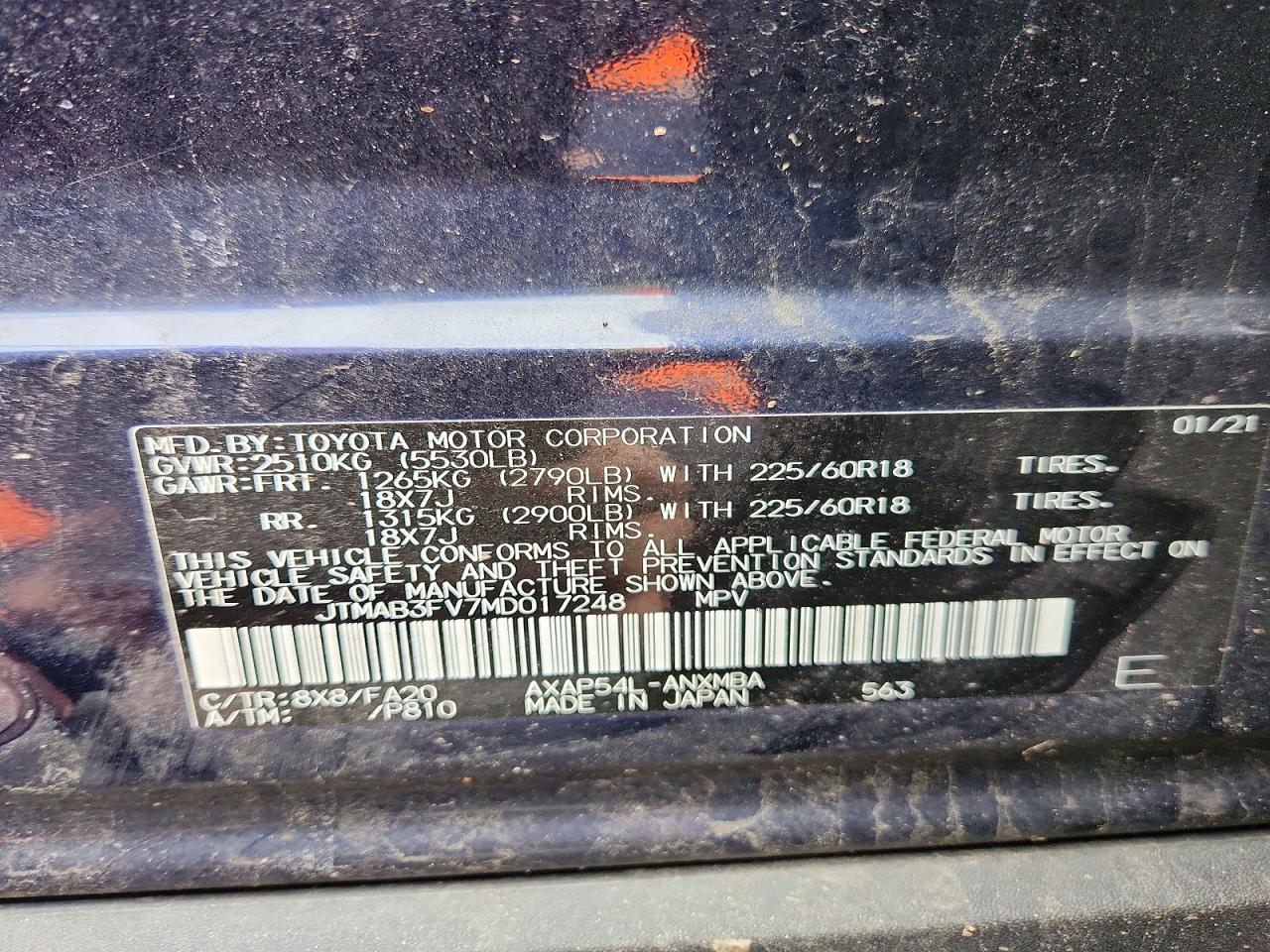 2021 TOYOTA RAV4 PRIME SE photo 13