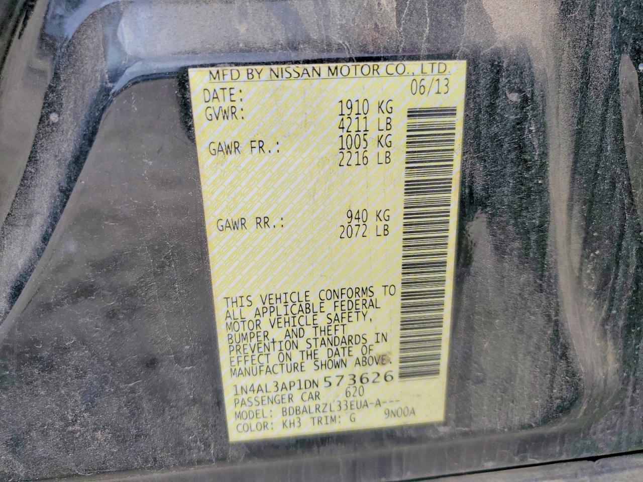 2013 NISSAN ALTIMA 2.5 photo 23