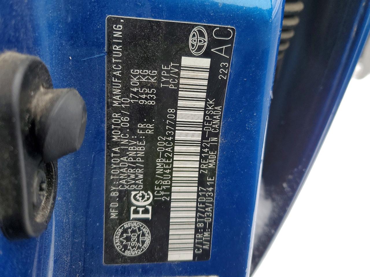 2010 TOYOTA COROLLA BASE photo 13