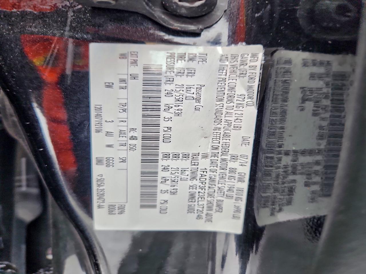 2014 FORD FOCUS SE photo 12