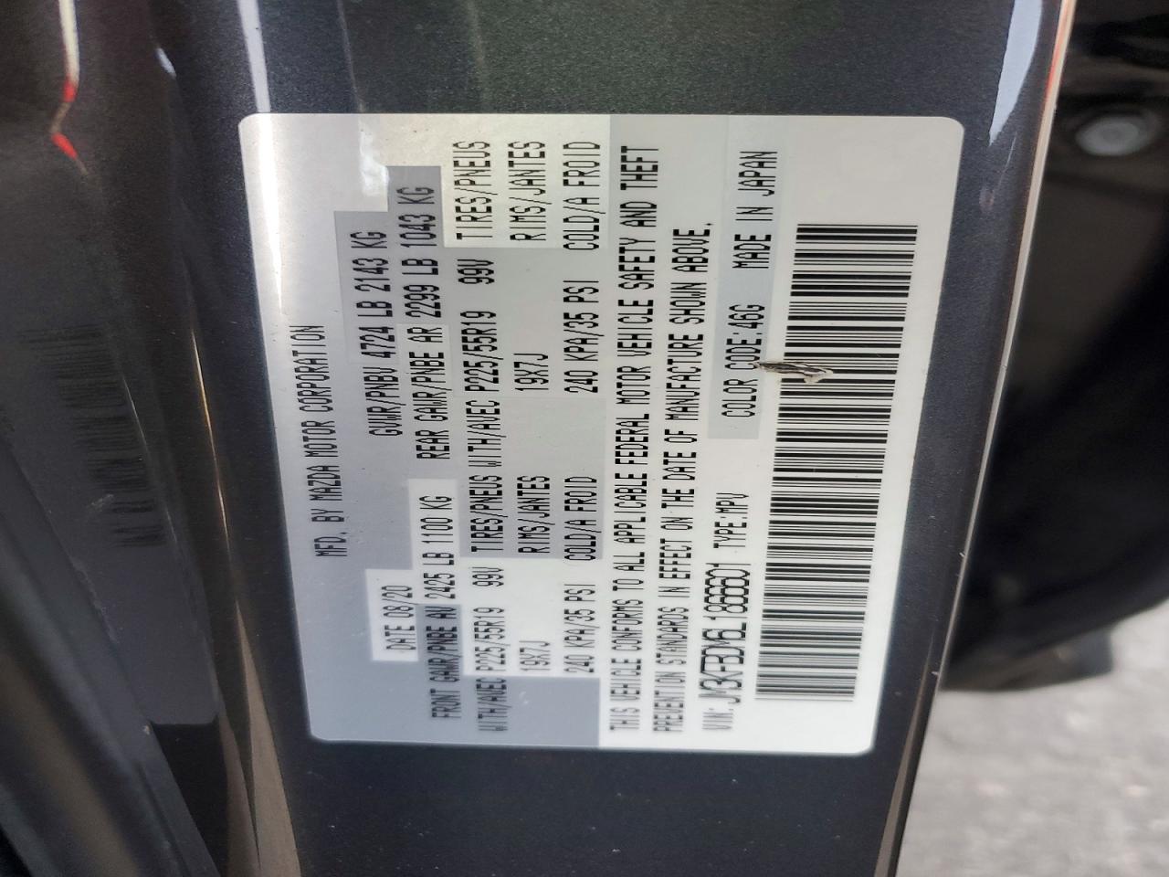 2020 MAZDA CX-5 GRAND TOURING photo 13