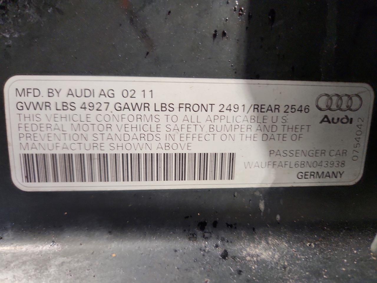 2011 AUDI A4 PREMIUM PLUS photo 12