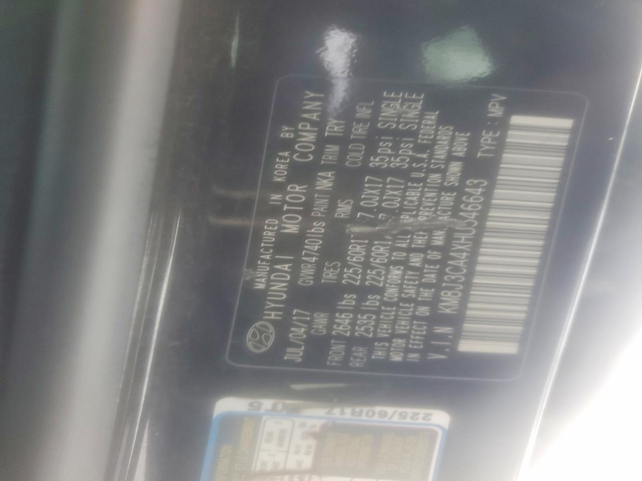 2017 HYUNDAI TUCSON LIMITED photo 13