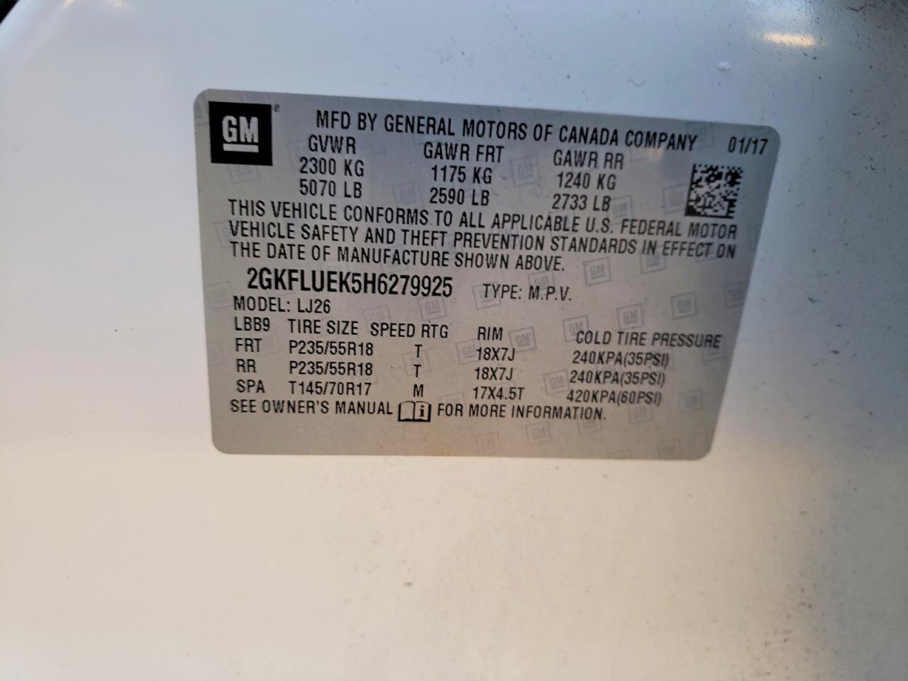 2017 GMC TERRAIN SLT photo 13