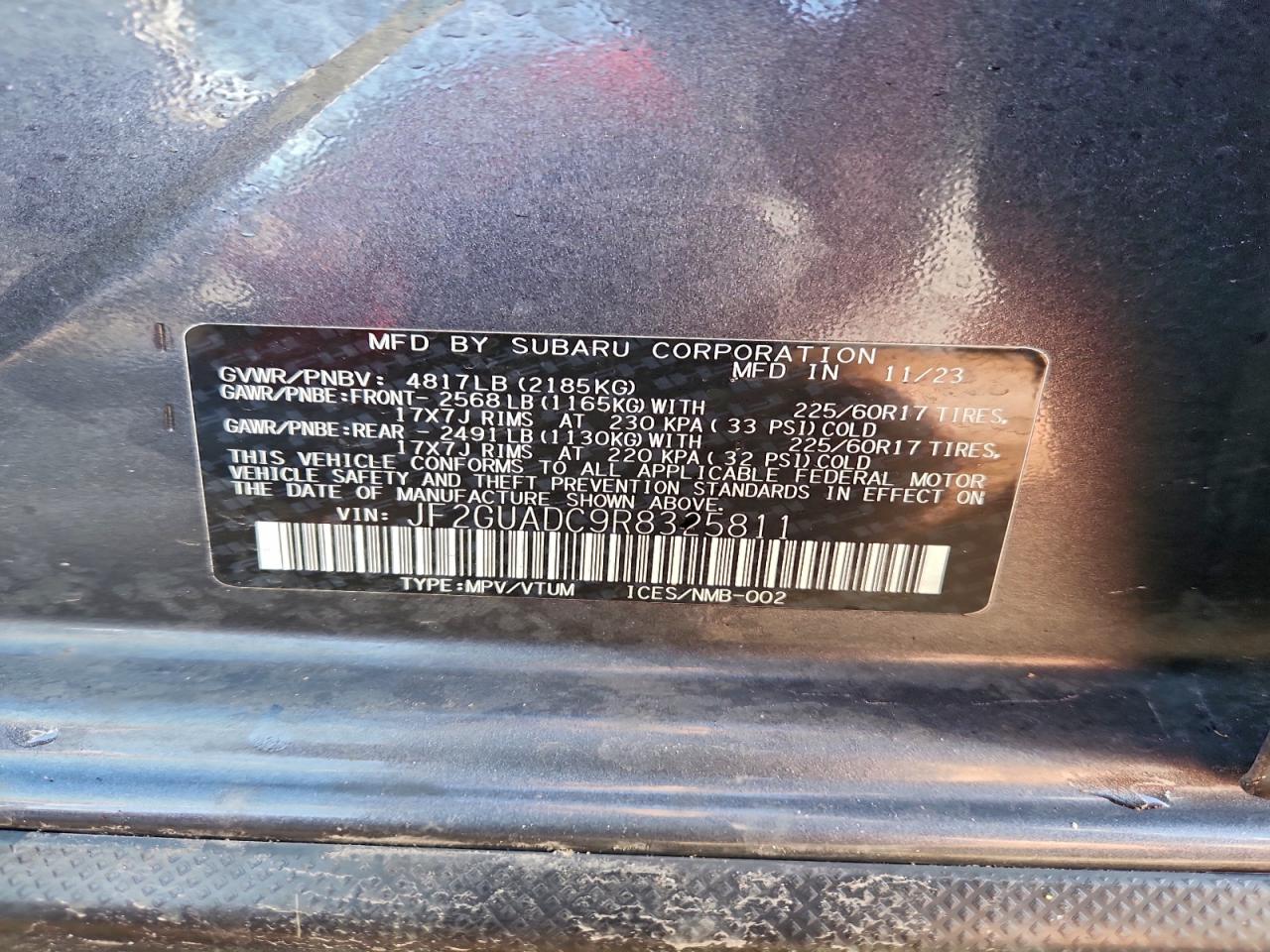 2024 SUBARU CROSSTREK PREMIUM photo 13
