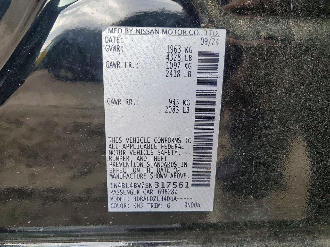 2025 NISSAN ALTIMA photo 12
