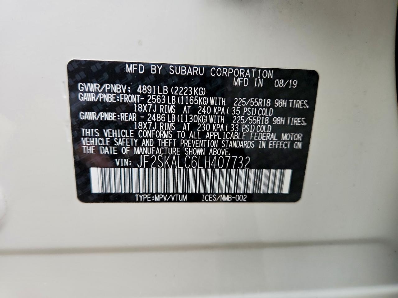2020 SUBARU FORESTER SPORT photo 25