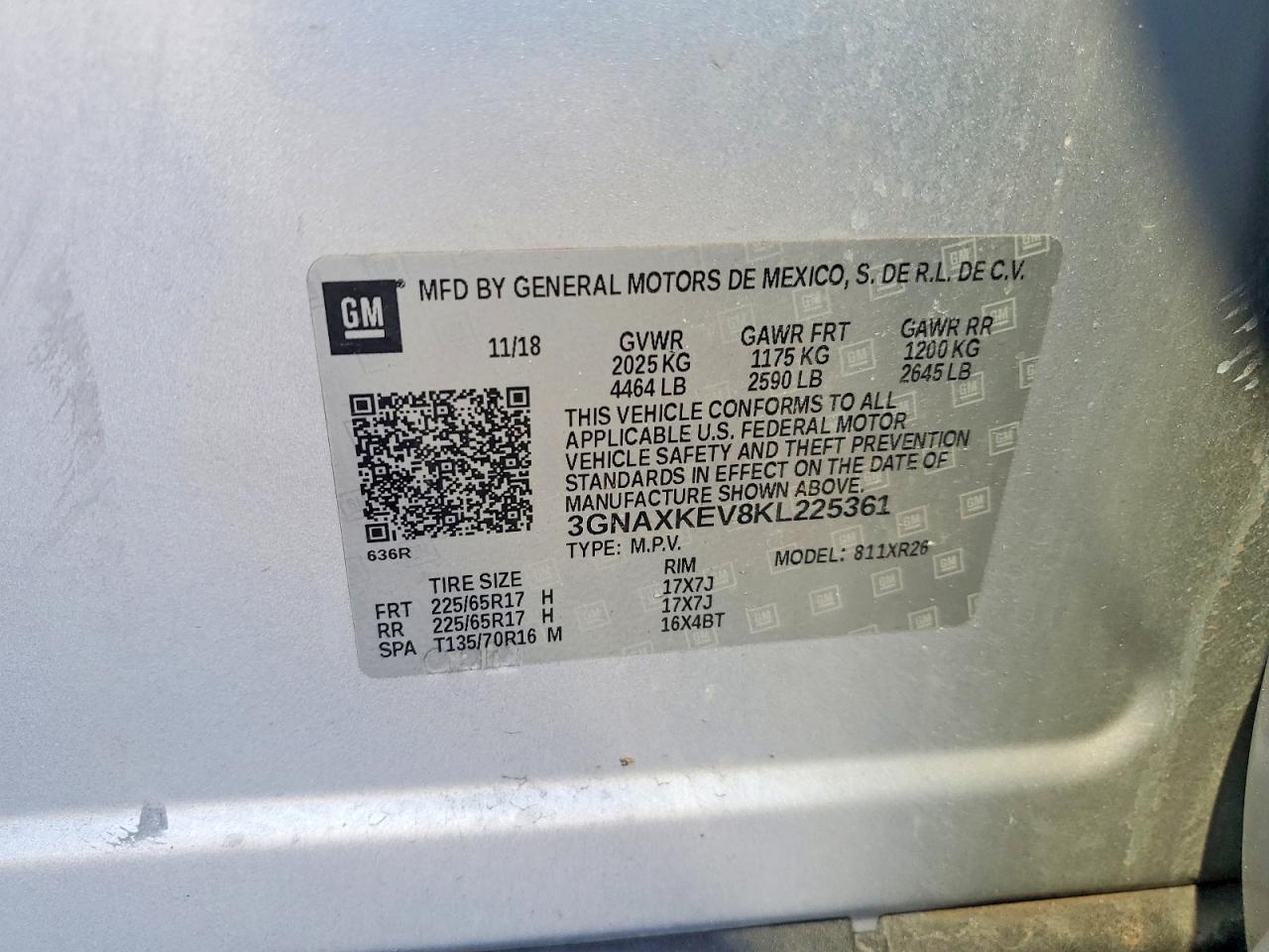 2019 CHEVROLET EQUINOX LT photo 13