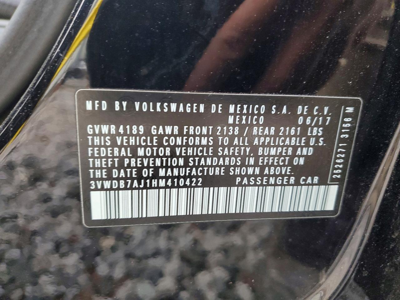2017 VOLKSWAGEN JETTA SE photo 13