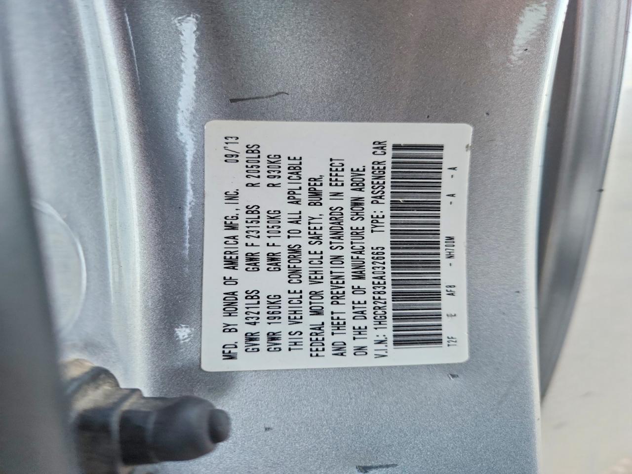 2014 HONDA ACCORD EXL photo 13