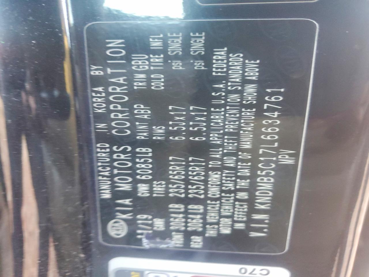 2020 KIA SEDONA LX photo 13