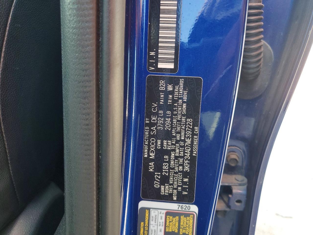 2021 KIA FORTE GT LINE photo 12