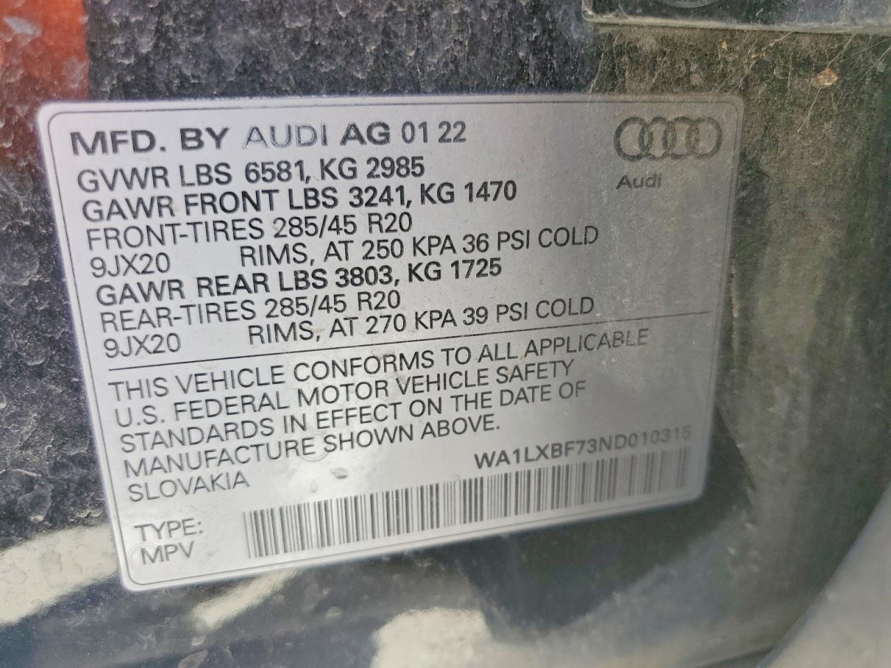 2022 AUDI Q7 PREMIUM PLUS photo 14