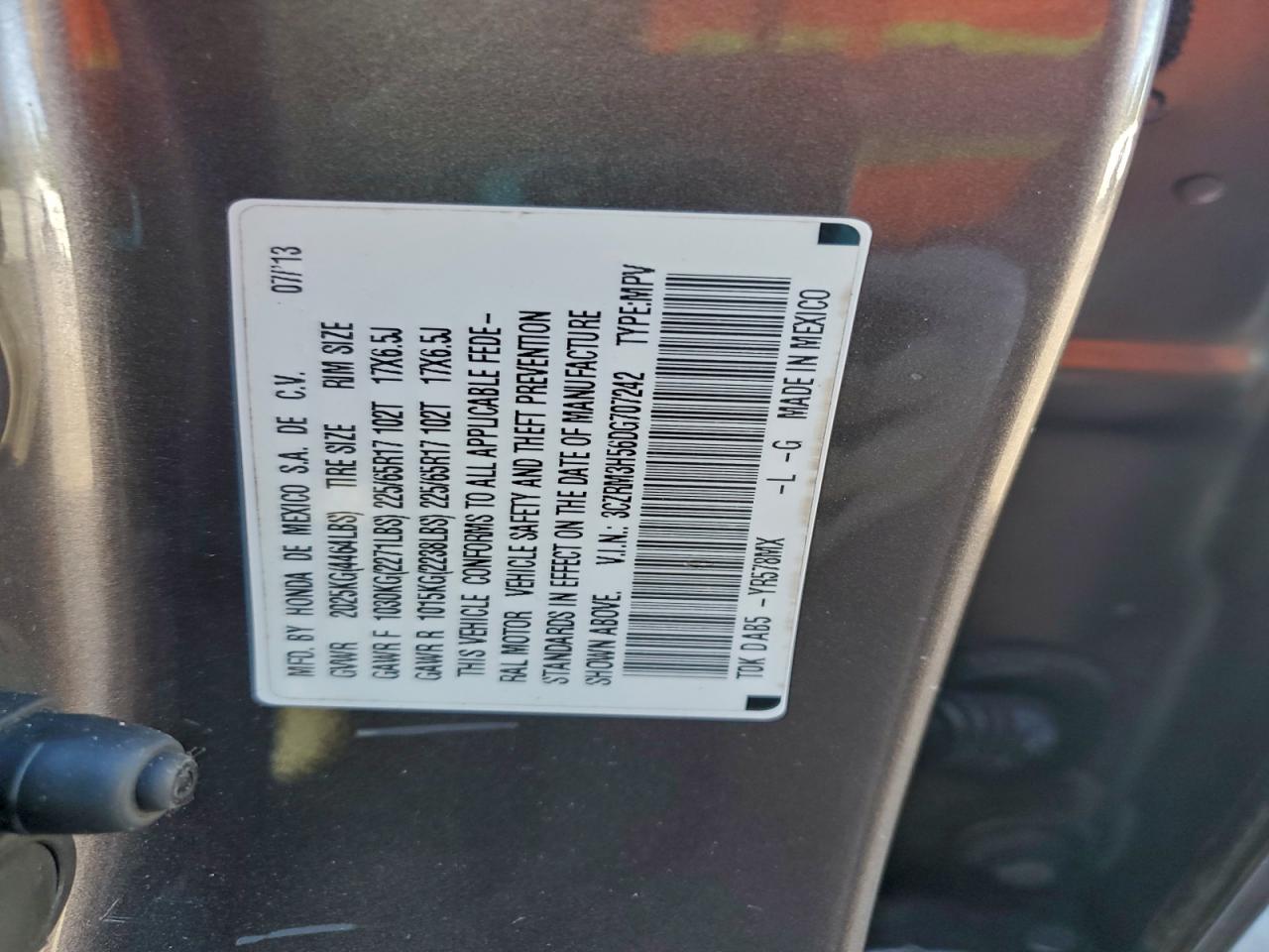 2013 HONDA CR-V EX photo 13