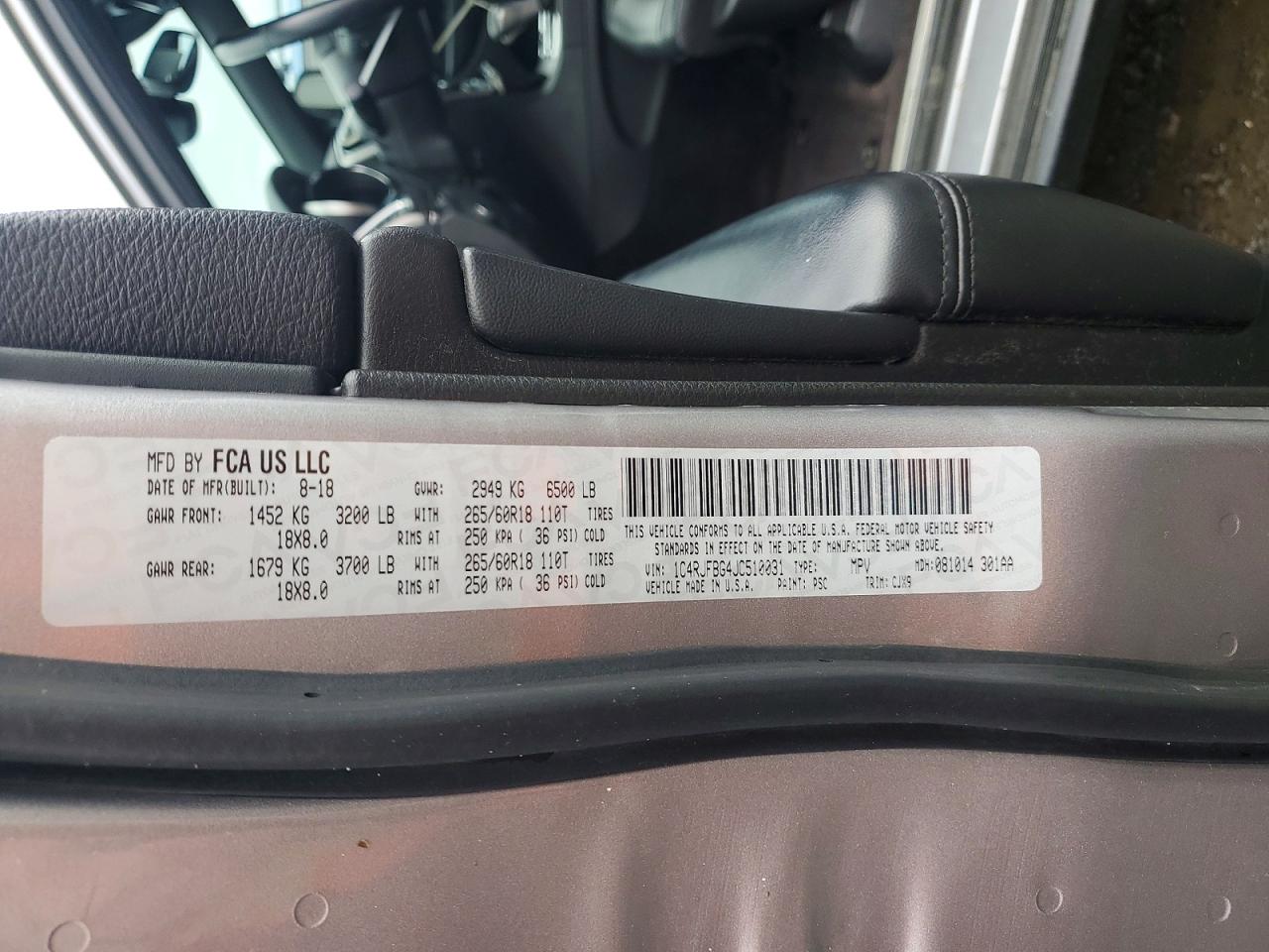 2018 JEEP GRAND CHEROKEE LIMITED photo 13