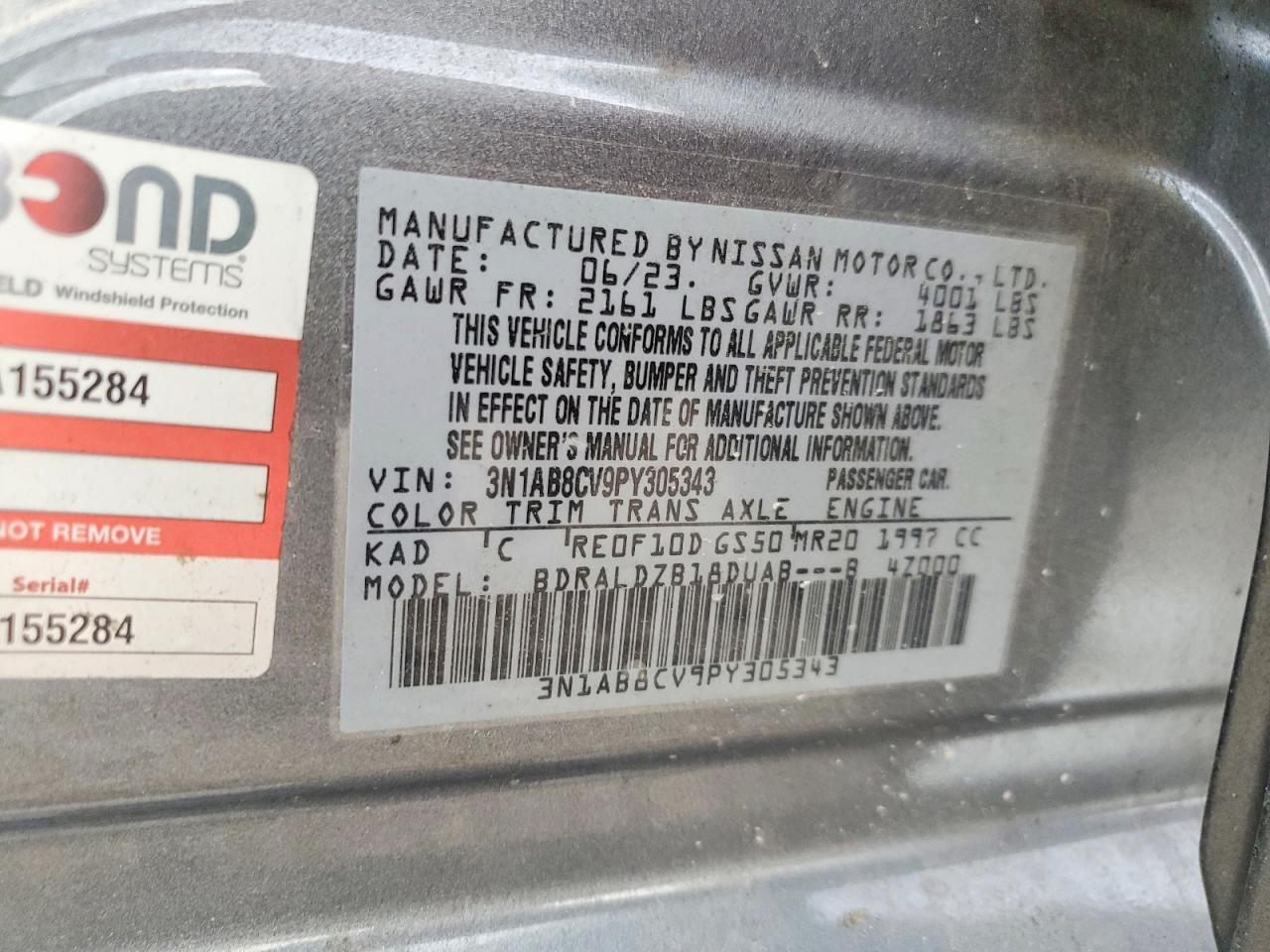 2023 NISSAN SENTRA SV photo 12