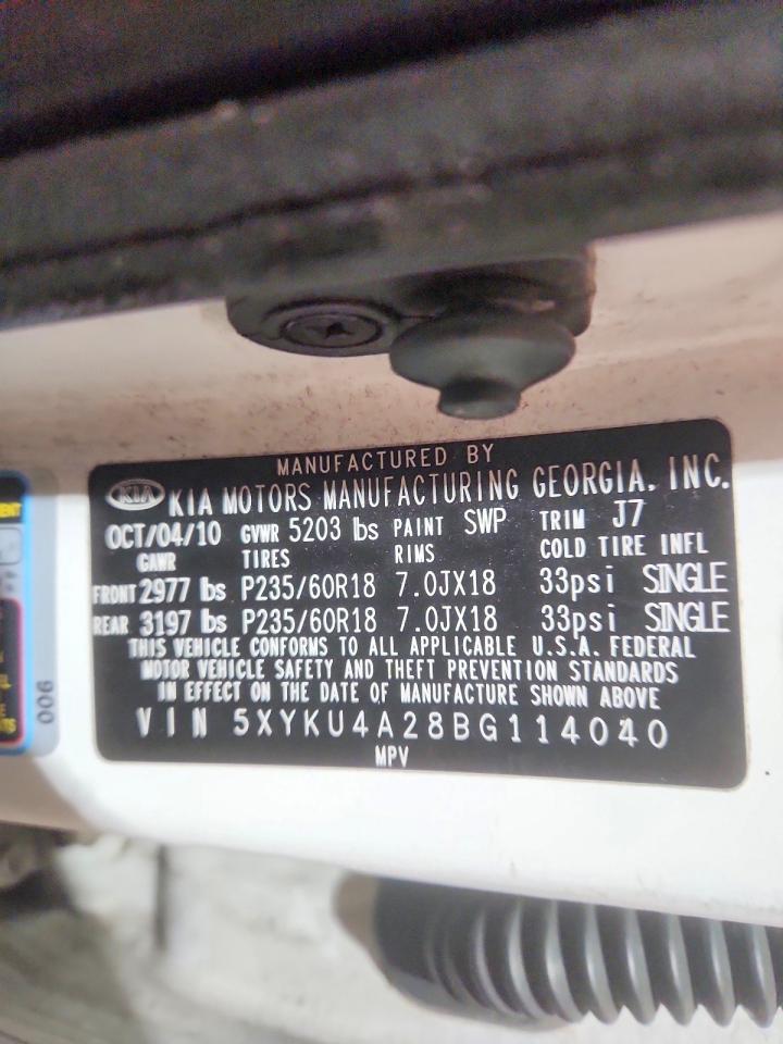 2011 KIA SORENTO EX photo 13