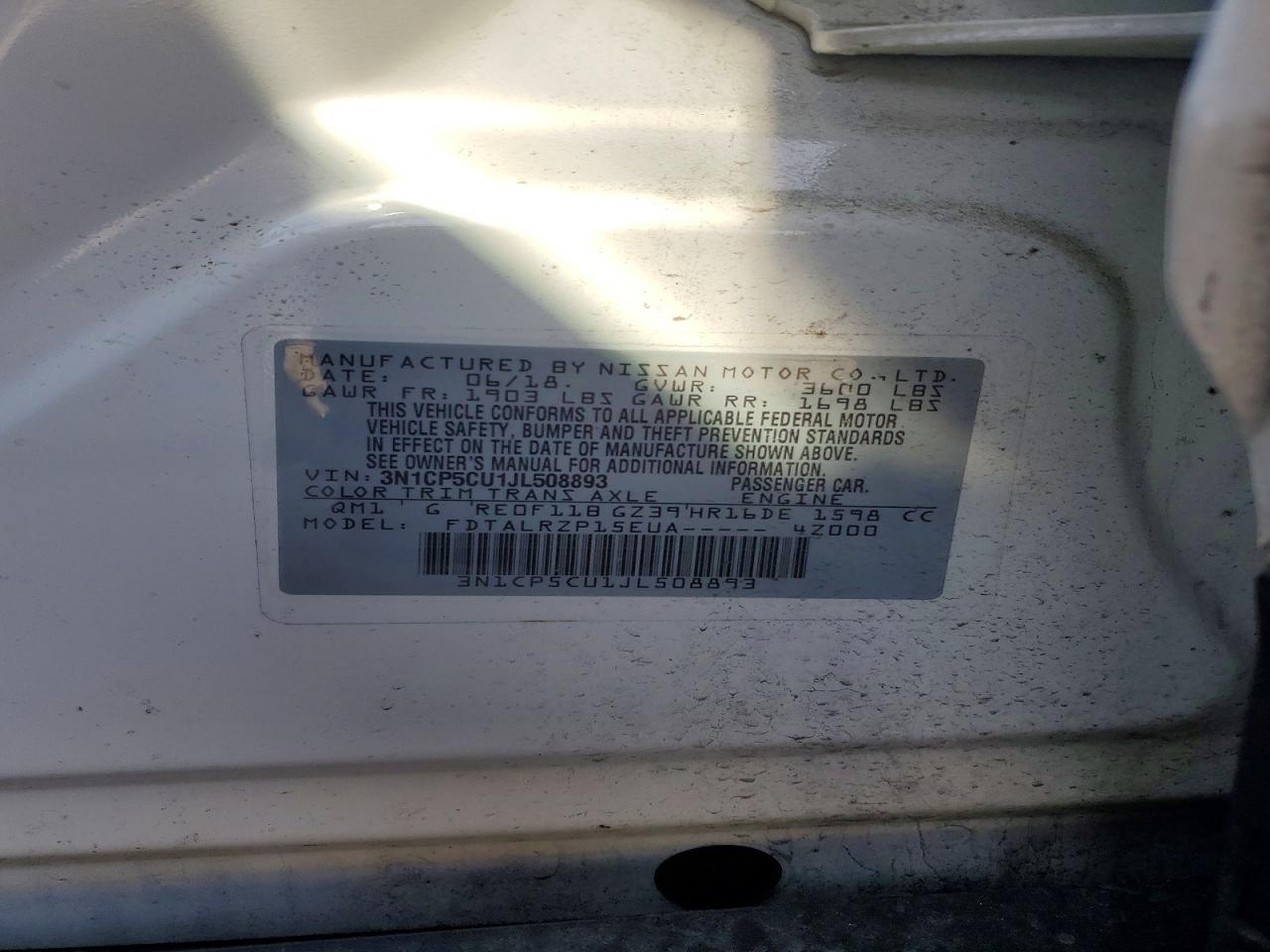 2018 NISSAN KICKS S photo 13