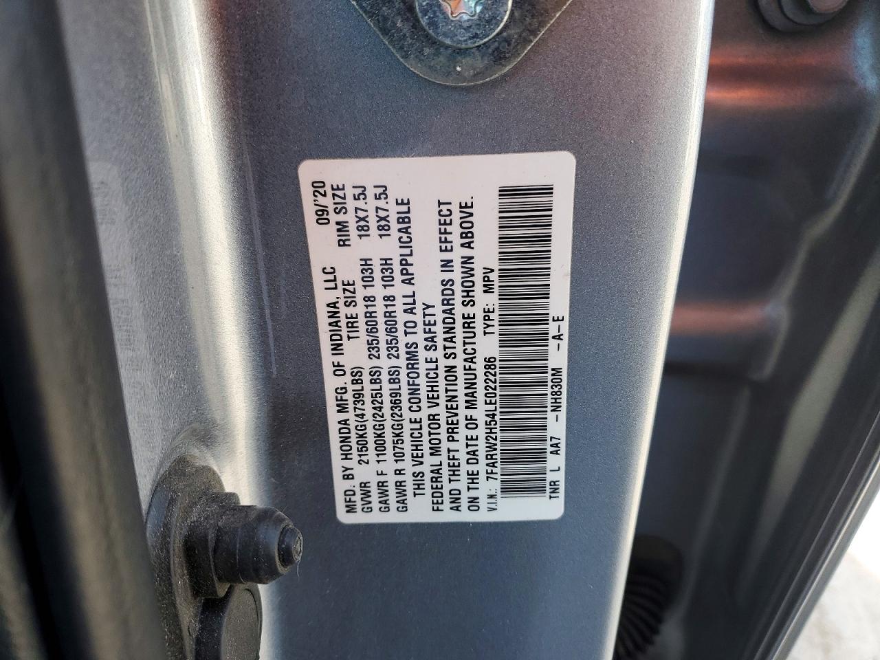 2020 HONDA CR-V EX photo 13