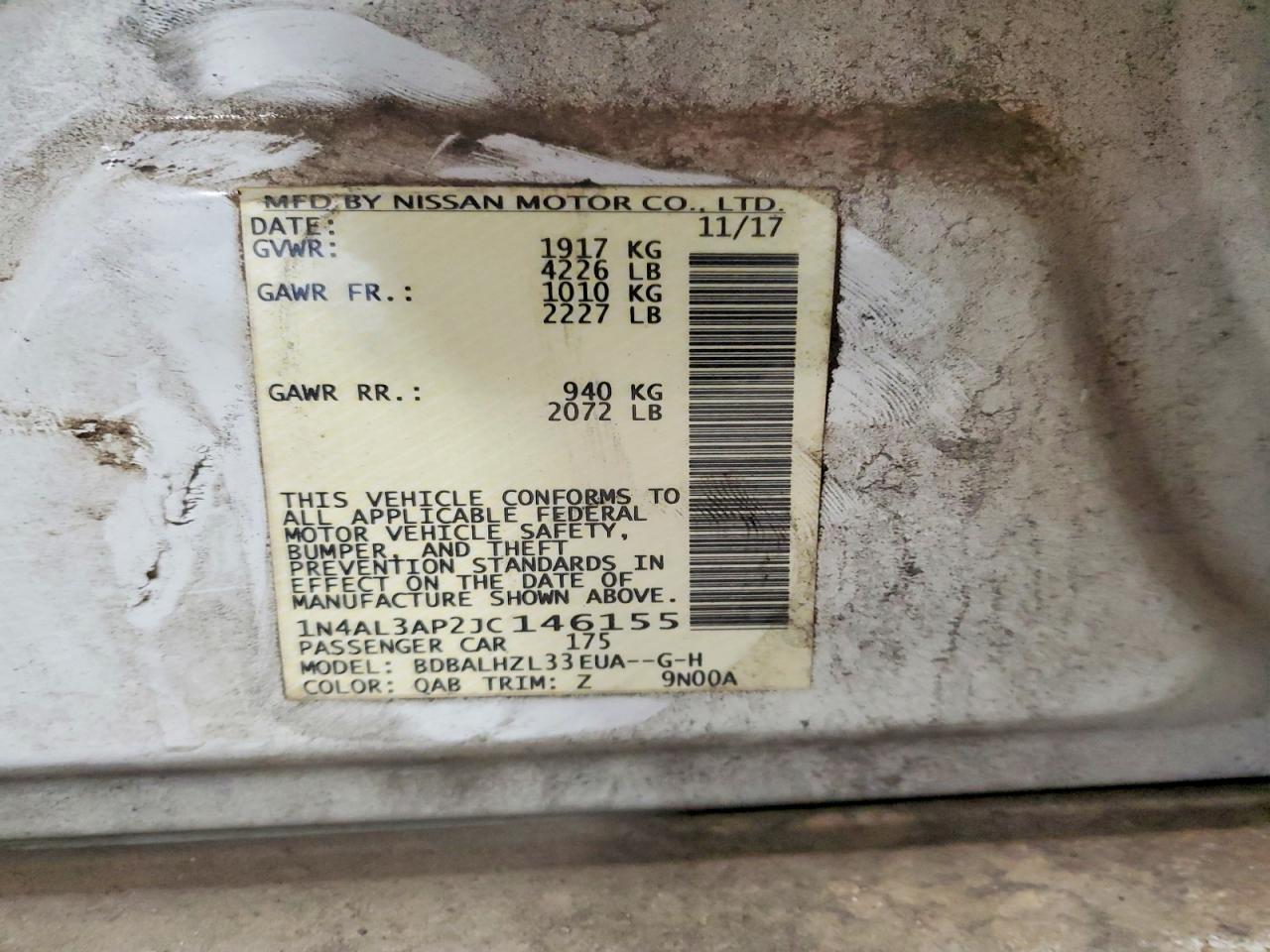 2018 NISSAN ALTIMA 2.5 photo 23