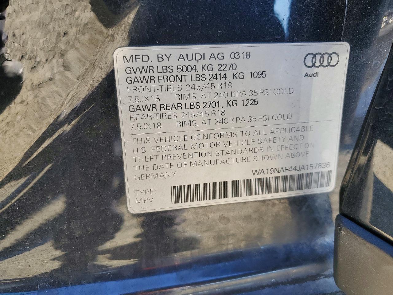 2018 AUDI A4 ALLROAD PRESTIGE photo 23