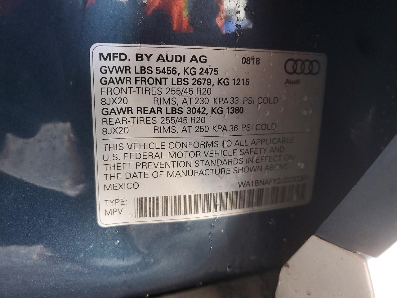 2018 AUDI Q5 PREMIUM PLUS photo 12