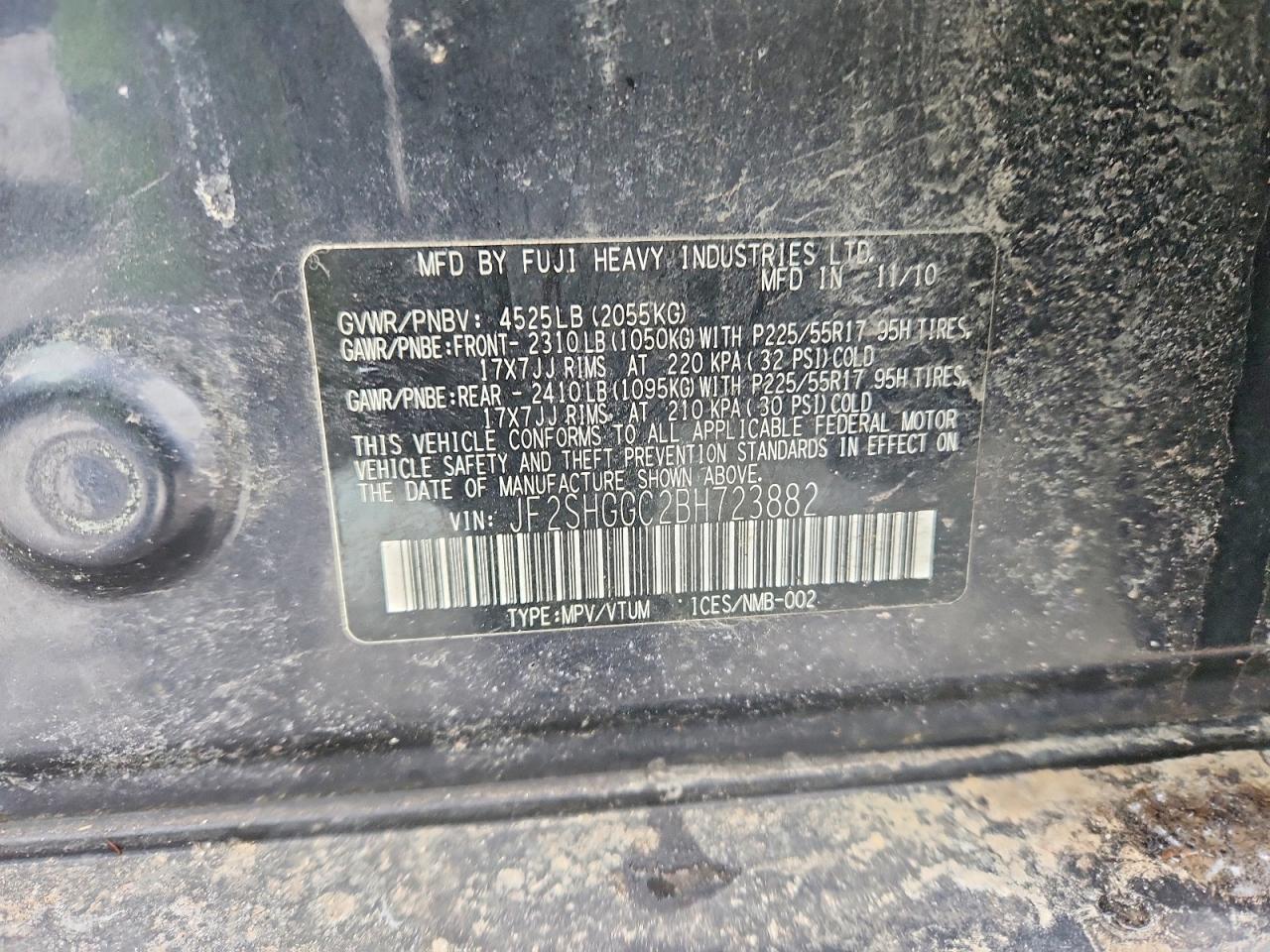 2011 SUBARU FORESTER TOURING photo 12