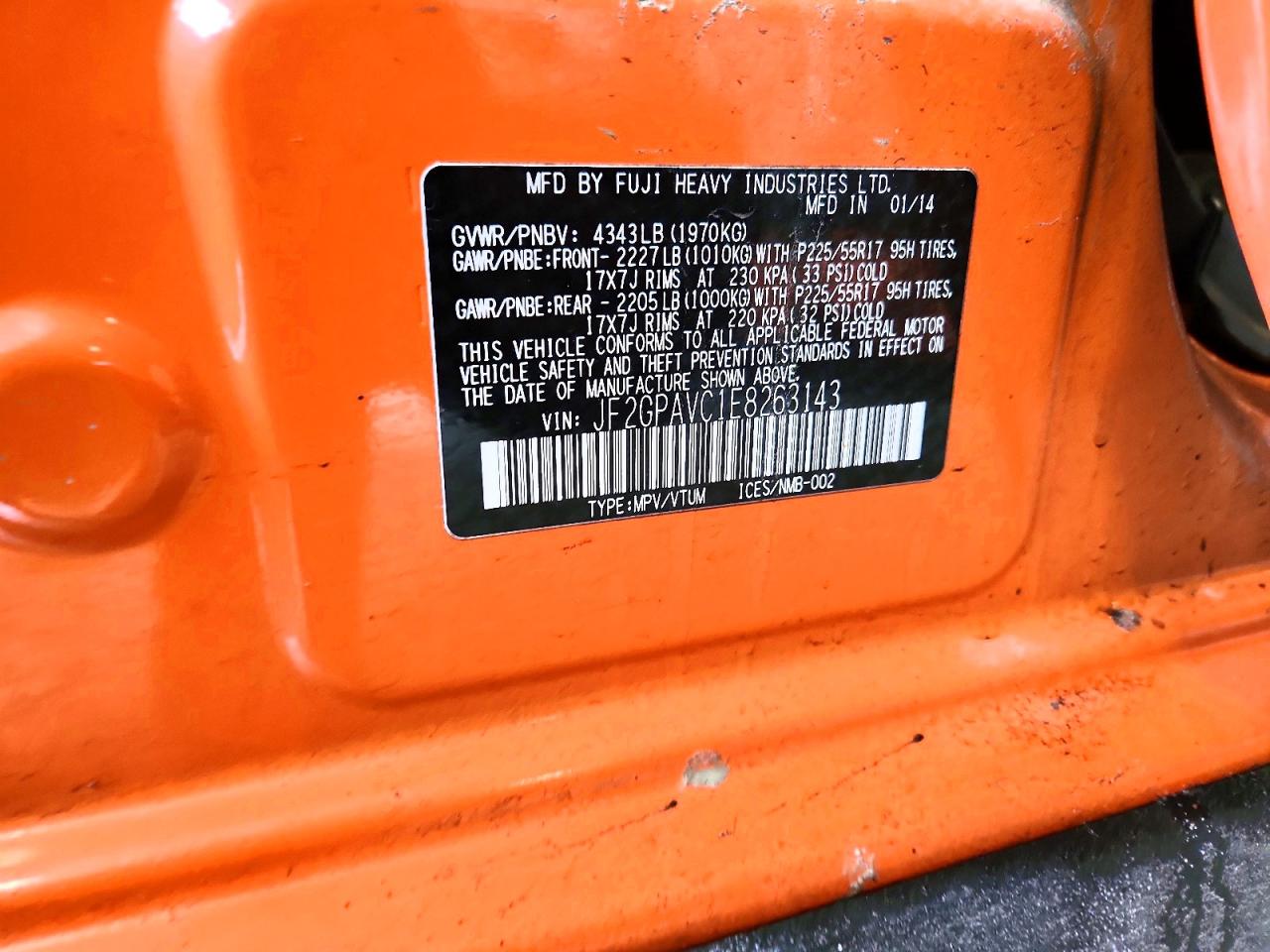 2014 SUBARU XV CROSSTREK 2.0 PREMIUM photo 13