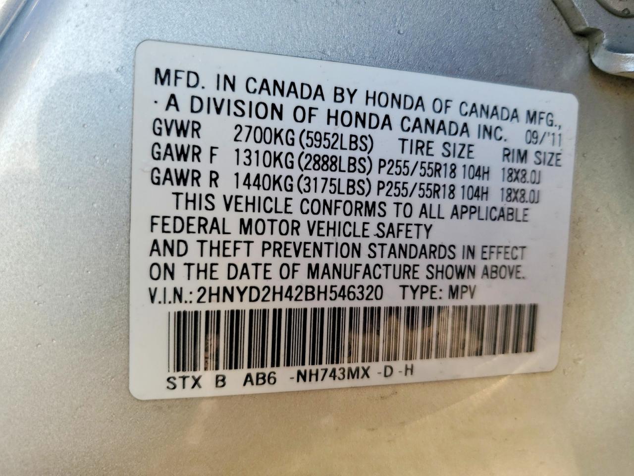 2011 ACURA MDX TECHNOLOGY photo 13