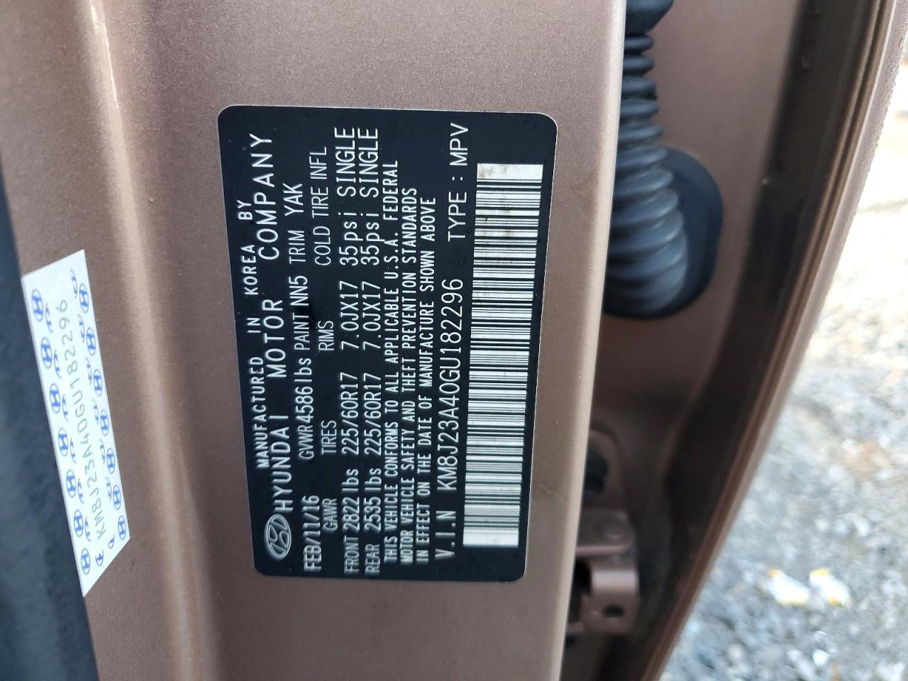 2016 HYUNDAI TUCSON SE photo 13