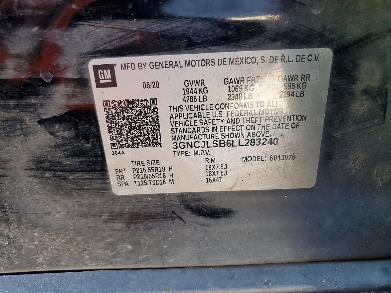 2020 CHEVROLET TRAX 1LT photo 13