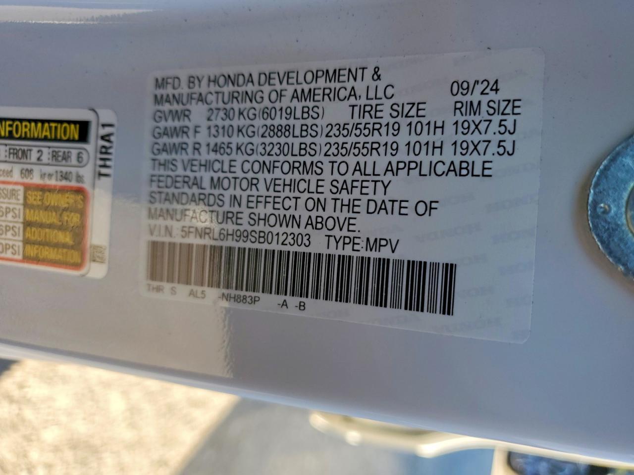 2025 HONDA ODYSSEY ELITE photo 13