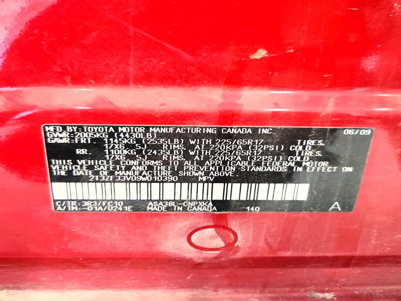 2009 TOYOTA RAV4 photo 13