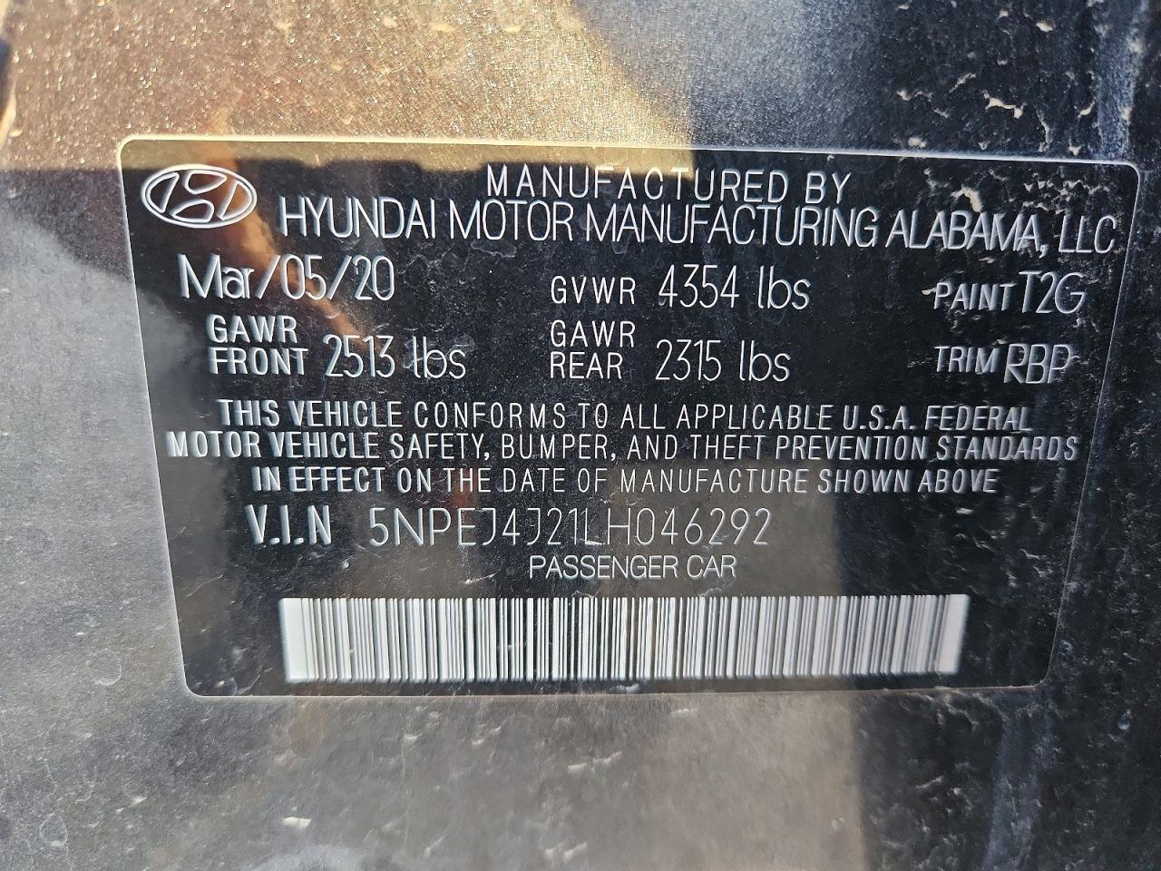 2020 HYUNDAI SONATA SEL PLUS photo 12