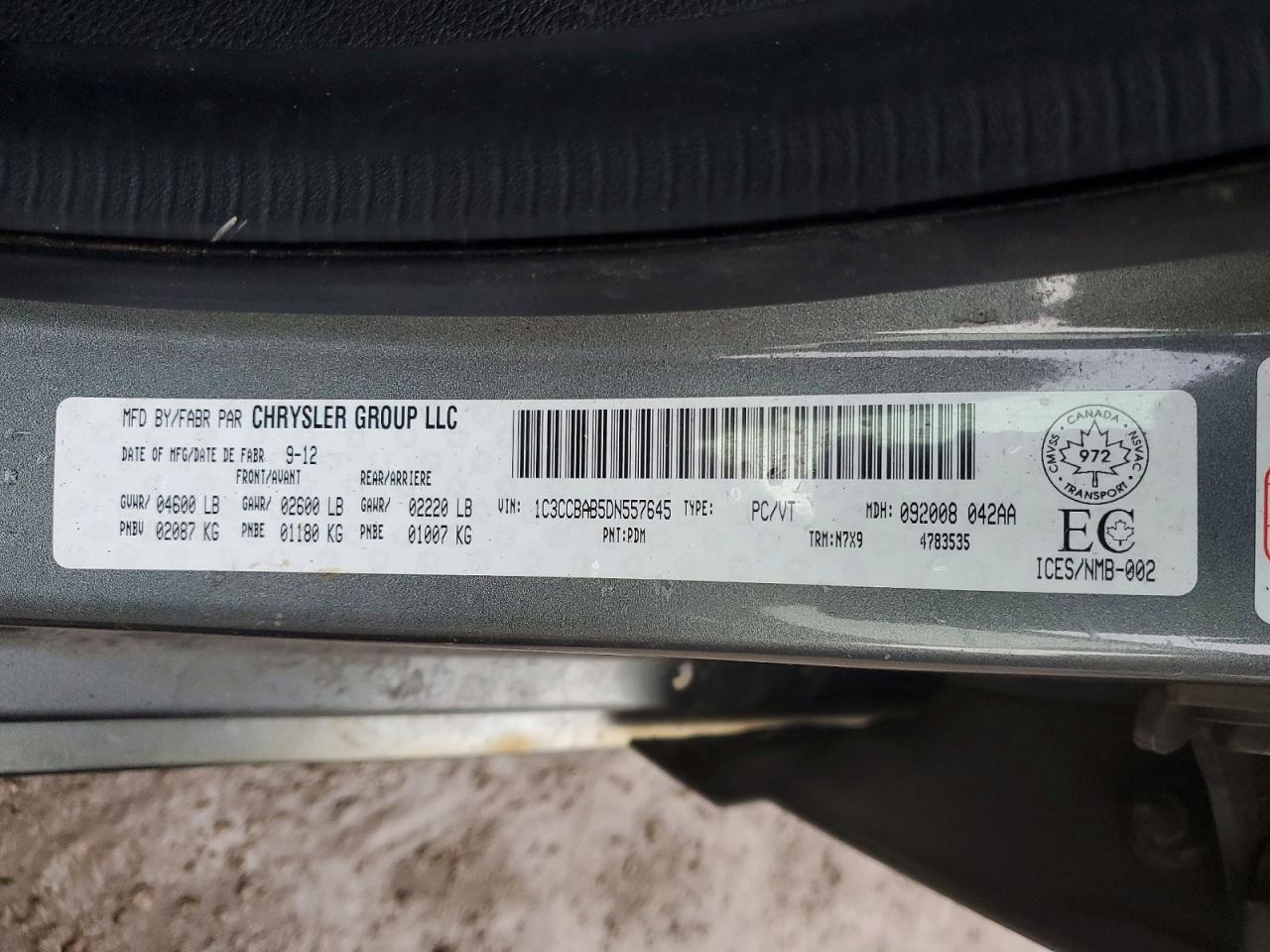 2013 CHRYSLER 200 LX photo 12