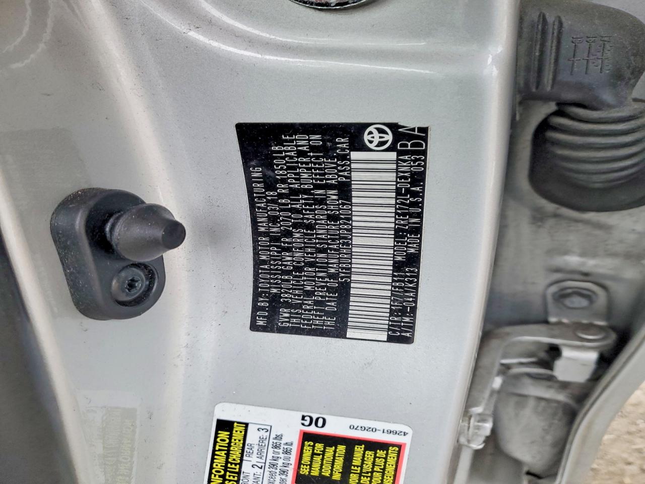 2018 TOYOTA COROLLA L photo 12