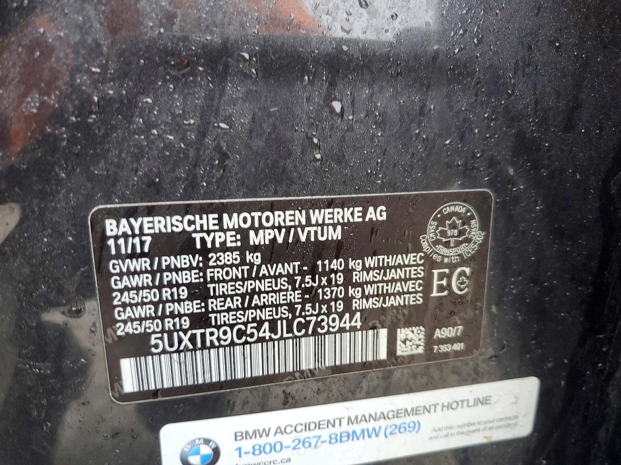 2018 BMW X3 XDRIVE30I photo 13