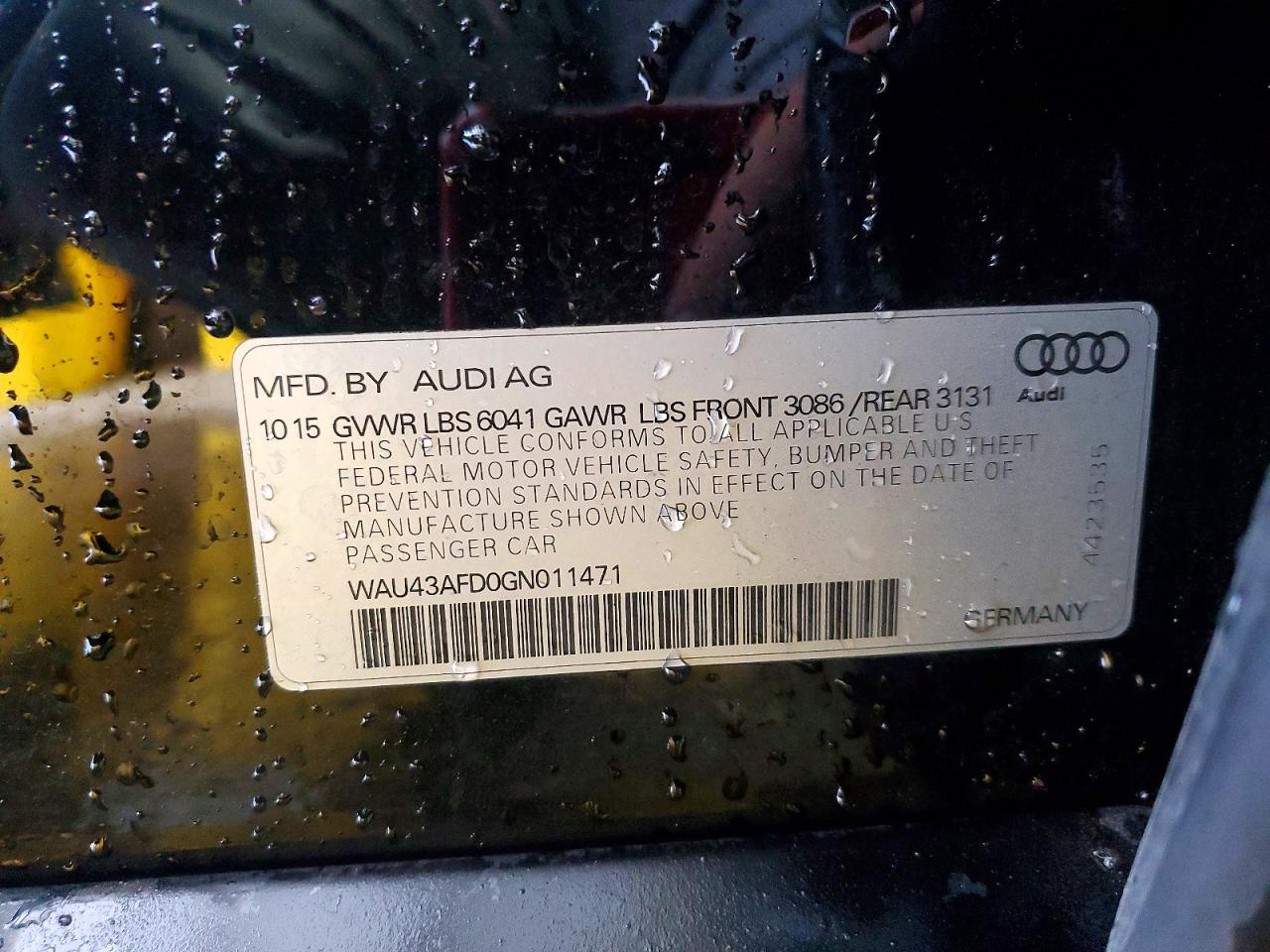 2016 AUDI A8 L QUATTRO photo 23
